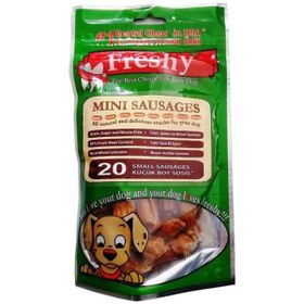 Freshy Mini Sausages Tahılsız Sosis 20 Adet Köpek Ödülü