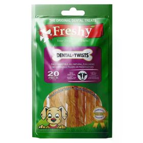 Freshy Naturel Dental 120 gr 20 Adet Burgu Çiğneme Çubuğu