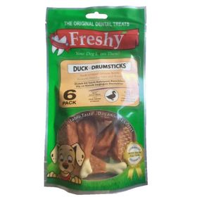 Freshy Ördek Etiyle Ördek But Kalsiyum Kemikleri 6 Adet 90 gr Köpek Ödül