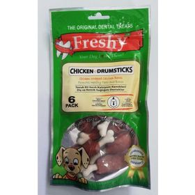 Freshy Tavuk Butları Tavuk Etiyle Sarmalanmış Kalsiyum Kemikleri 90 gr Köpek Ödülü