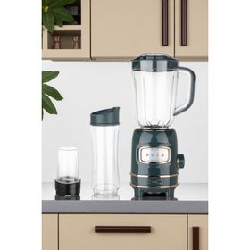 Fressi FR-BL01 Retroblend Öğütücülü Smoothie Krem Şişeli Retro Blender Seti