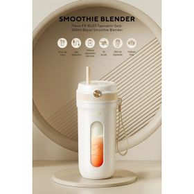 Fressi FR-BL03 Taşınabilir Şarjlı 350 ml Beyaz Smoothie Blender