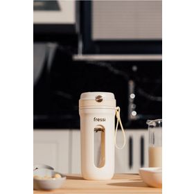 Fressi FR-BL03 Taşınabilir Şarjlı 350 ml Beyaz Smoothie Blender