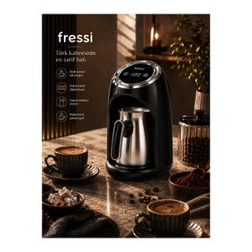 Fressi FR-TK302 Siyah Türk Kahve Makinesi
