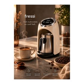 Fressi FR-TK302 Siyah Türk Kahve Makinesi