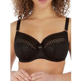 Freya 5641 Viva Noir Dantel Balenli Yan Destekli Siyah Kadın Sütyen