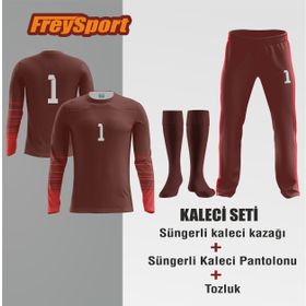 FreySport Active Bordo Kırmızı Kaleci Seti