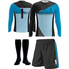 FreySport Axiom Siyah Mavi Kaleci Seti