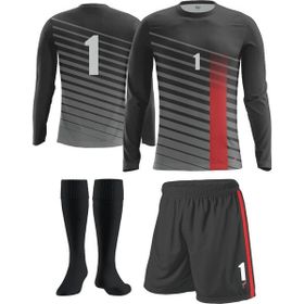 FreySport Bevel Siyah Kırmızı Kaleci Seti