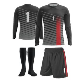 FreySport Bevel Siyah Kırmızı Kaleci Seti