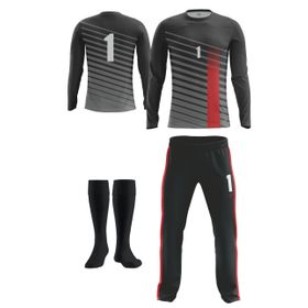 FreySport Bevel Siyah Kırmızı Kaleci Seti
