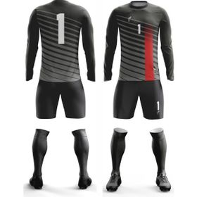 FreySport Bevel Siyah Kırmızı Kaleci Seti