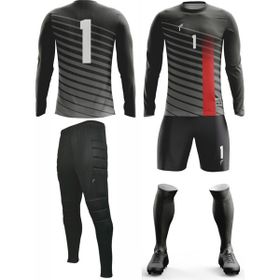 FreySport Bevel Siyah Kırmızı Kaleci Seti