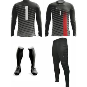 FreySport Bevel Siyah Kırmızı Kaleci Seti