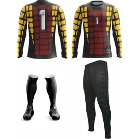 FreySport Retro Siyah Kırmızı Kaleci Seti