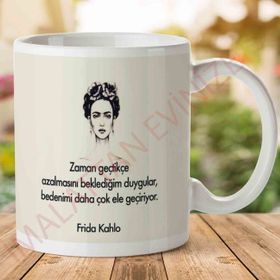 Frida Kahlo Duygular Baskılı Kupa
