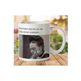 Frida Kahlo Kendi Halim Baskılı Kupa