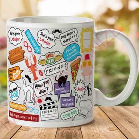 Friends Konuşmalar Baskılı Kupa