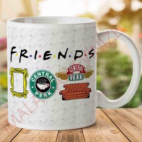 Friends Semboller Baskılı Kupa