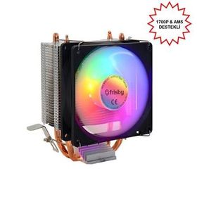 Frisby FCL-F1332C 9 cm ARGB Fan 1700/1200/115x/AM4/AM5 İşlemci Soğutucu