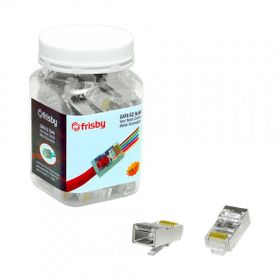 Frisby FNW-RJ4532N CAT6 EZ RJ45 100'lü Yeni Nesil Delikli Metal Konnektör
