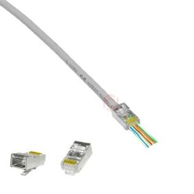 Frisby FNW-RJ4532N CAT6 EZ RJ45 100'lü Yeni Nesil Delikli Metal Konnektör