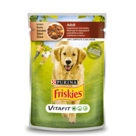 Friskies 100 gr Kuzu Etli Ve Havuçlu Köpek Pouch
