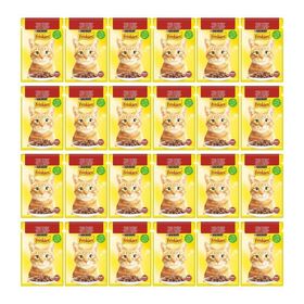 Friskies 24x85 gr Sığır Etli Soslu Yaş Kedi Maması