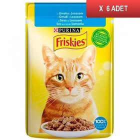 Friskies 6x85 gr Somonlu Soslu Yaş Kedi Maması