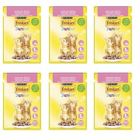 Friskies 6x85 gr Tavuklu Soslu Yaş Yavru Kedi Maması