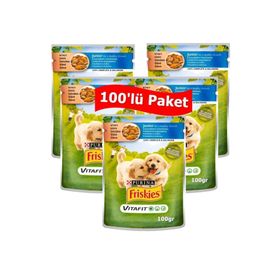 Friskies Junior Tavuklu ve Havuçlu 100x100 gr Yavru Köpek Yaş Maması