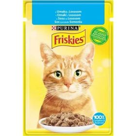 Friskies Somonlu Yetişkin Kediler için 26x85 gr Tam Yaş Kedi Maması