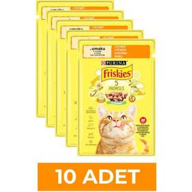 Friskies Tavuklu Soslu Yaş 10x85 gr Kedi Maması