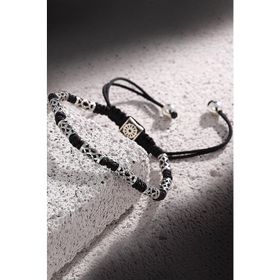 FRNCH FRJ11062-1162-S Makrome Siyah Renk Handmade Bileklik