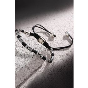 FRNCH FRJ11062-1162-S Makrome Siyah Renk Handmade Bileklik