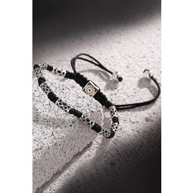 FRNCH FRJ11062-1162-S Makrome Siyah Renk Handmade Bileklik