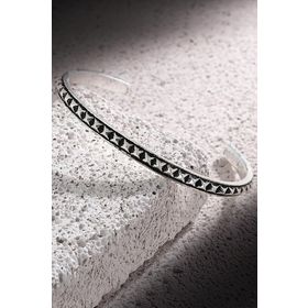 FRNCH FRJ11175-1275-A2 Handmade Piramit Desenli Antik Çok Renkli Erkek Kelepçe