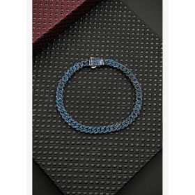 FRNCH FRJ12683-3683-L 925 Ayar Gümüş Lacivert Zirkon Taşlı Erkek Bileklik