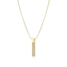 FRNCH FRJ30437-537-G Dikdörtgen Model Zirkon Taşlı Gold Renk Kadın Kolye