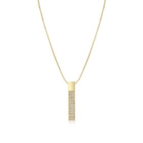 FRNCH FRJ30437-537-G Dikdörtgen Model Zirkon Taşlı Gold Renk Kadın Kolye