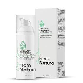 From Natura Çay Ağacı ve Lavanta Akne ve Siyah Nokta Karşıtı 50 ml Bakım Kremi