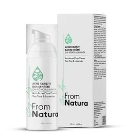 From Natura Çay Ağacı ve Lavanta Akne ve Siyah Nokta Karşıtı 50 ml Bakım Kremi