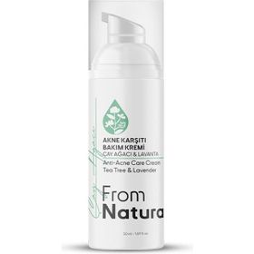 From Natura Çay Ağacı ve Lavanta Akne ve Siyah Nokta Karşıtı 50 ml Bakım Kremi