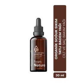 From Natura Organik Soğuk Sıkım 30 ml Tatlı Badem Yağı