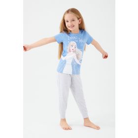Frozen D4772-3 Vanilya Kız Çocuk Kısa Kol Pijama Takım