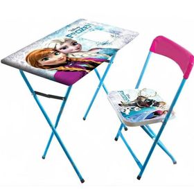 Frozen Elsa Anna Karlar Ülkesi Yazı Tahtalı Kız Çocuk Ders Çalışma Masası