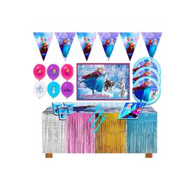 Frozen Elsa Karlar Ülkesi Afişli 24 Kişilik Doğum Günü Parti Malzemeleri Seti