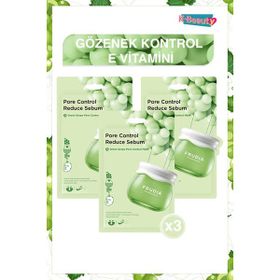 Frudia Green Grape 3 Adet Kağıt Yüz Maskesi