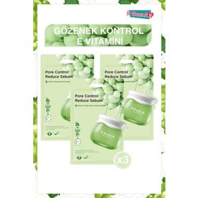 Frudia Green Grape 3 Adet Kağıt Yüz Maskesi