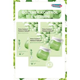 Frudia Green Grape 3 Adet Kağıt Yüz Maskesi